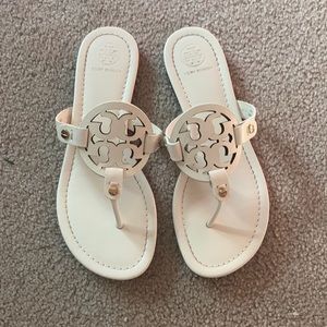 White Tory Burch sandals